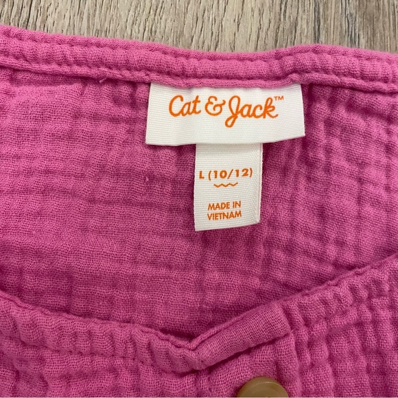 CAT & JACK Pink Tie Front Tank Top - $3 bundle item - Picture 4 of 6